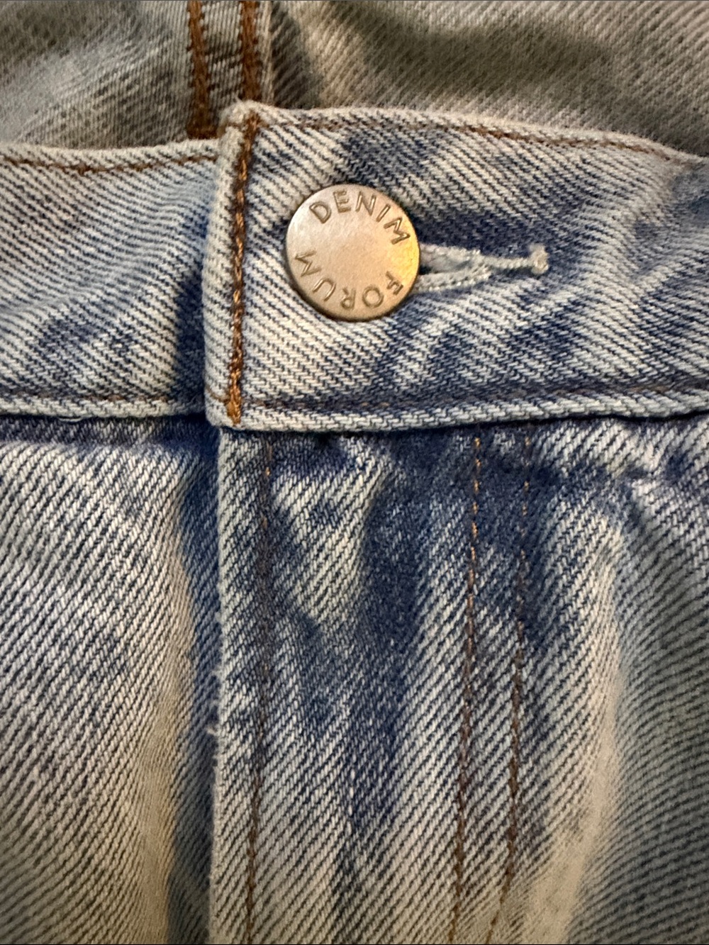 Denim Forum Light Blue Relaxed Straight Jeans - Women's - Picture 3 of 7